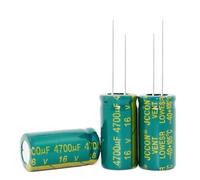 Accessori elettronici 100PCS-500PCS 4700UF 16V 16V4700UF 13 * 25mm Cristallo ad alta frequenza Nuova origine AMNzOgOdL (Size : 500PCS)