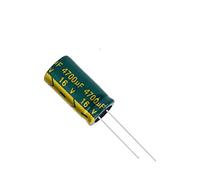 Accessori elettronici 10pcs 16V4700UF 13 * 25 16V 4700UF Condensatore elettrolitico in alluminio ad alta frequenza bassa ESR/impedenza Dimensioni 13 * 25MM 4700UF 16V Dispositivi elettronici