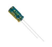 Accessori elettronici 10pcs/lo 400V4.7UF 400V 4.7UF 8 * 12MM Condensatore elettrolitico in alluminio ad alta frequenza bassa ESR/impedenza Dispositivi elettronici (Size : 50PCS)