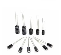 Accessori elettronici 120pcs 12 Valore kit 1uF-470uF Pacchetto condensatore elettrolitico for 1UF 2.2UF 3.3UF 4.7UF 10UF 22UF 33UF 47UF 100UF 220UF
