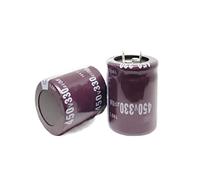 Accessori elettronici 2-5 pezzi 450V 330UF 25x50 30x35 30x40 30x50MM Condensatore elettrolitico in alluminio 450V330UF 25x50 30x35 30x40MM Dispositivi elettronici (Size : 30x35 2PCS)