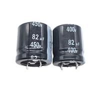 Accessori elettronici 2-5pcs 82UF 400V 450V 22X30 25X30 25X25MM Alluminio Condensatore Elettrolitico 400V82UF 450V 82UF 22X25 22X30 25X25MM Dispositivi elettronici (Color : 450v82uf 22x25 2pcs, Size
