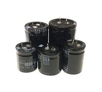 Accessori elettronici 2/PCS 200V 250V 400V 450V Condensatore elettrolitico in alluminio 47 68 82 100 120 150 180 220 270 330 390 470 560 680 1000 2200 3300UF Dispositivi elettronici (Size : 400V560UF