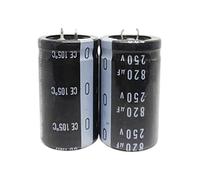 Accessori elettronici 2 Pcs 250V820UF 30X35 35X35MM Condensatori Elettrolitici In Alluminio 250V820UF 30X35 35X35MM Dispositivi elettronici (Size : 30X35 5PCS)