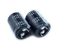Accessori elettronici 2 Pz/lotto 1000uF 100V 100V1000uF 22X25 22x30 22x35 22x40 25x25 25x30 Snap-in PSU Amplificatore Condensatore Dispositivi elettronici (Size : 100V1000uF 22x35)