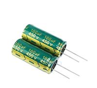 Accessori elettronici 200PCS 450V180UF 18 * 40mm igmopnrq Condensatore elettrolitico in alluminio alta frequenza Bassa impedenza 18x40mm Dispositivi elettronici