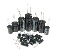 Accessori elettronici 20PCS 100V 160V 200V 250V 400V 450V Condensatore elettrolitico in alluminio 1UF 2.2UF 3.3UF 10UF 22UF 47UF 100UF 150UF 220 330UF 470UF Dispositivi elettronici (Size : 250V330UF