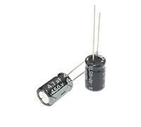 Accessori elettronici 20pcs 450V4.7UF 8x12mm 4.7uf450v 450v4.7mfd 450v4.7mf Condensatore elettrolitico in alluminio 4.7mf450v 450Volt 450wv 450vdc 450v 4.7uf Dispositivi elettronici