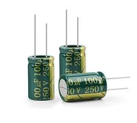 Accessori elettronici 20Pcs Condensatore elettrolitico in alluminio Ad alta frequenza Bassa ESR 250V100UF 250V22UF 250V33UF Bassa resistenza Dispositivi elettronici (Size : 250V100UF 16x25)
