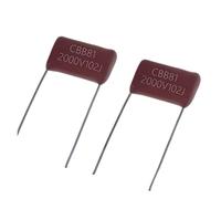 Accessori elettronici 20pcs Condensatore film in polipropilene metallizzato CBB81 2000V 102J/152J/182J/222J /272J 2KV 102 152 182 222 272 Passo 15mm Dispositivi elettronici (Size : 2000V102)