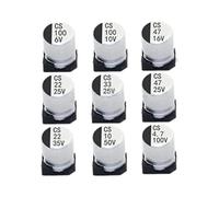Accessori elettronici 20pcs SMD condensatore elettrolitico in alluminio 6.3V 10V 16V 25V 35V 50V 100V 4.7UF 10UF 22UF 33UF 47UF 100UF Dispositivi elettronici (Size : 25V 33UF 5X5.4)