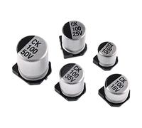 Accessori elettronici 20pcs SMD condensatore elettrolitico in alluminio 6.3V 10V 16V 25V 35V 50V 1UF 2.2UF 4.7UF 10UF 47UF 100UF 220UF 330UF 470UF 680UF Dispositivi elettronici (Size : 25V 47UF)