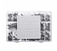 Accessori elettronici 24 valori 550pcs 16V/25V/35/50V Kit assortito di condensatori elettrolitici con scatola di immagazzinaggio