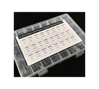 Accessori elettronici 24Value 660pcs Kit condensatore 100V 2A221J a 2A474J Kit assortito di condensatori a film di poliestere con scatola di immagazzinaggio Dispositivi elettronici