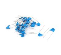 Accessori elettronici 25PCS AC 400V 2.2nF Through Hole Radial Lead Spaziatura 10mm Condensatori a Disco Ceramico Blu