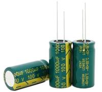 Accessori elettronici 25V10000UF 100V1000UF 10000UF 1000UF 100V 25V 18 * 35MM Condensatore elettrolitico in alluminio ad alta frequenza a bassa impedenza Dispositivi elettronici (Size : 10000UF 25V)