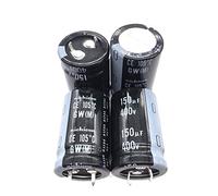 Accessori elettronici 2PCS/10PCS 150uF 400V 22x35mm 400V150uF Snap-in PSU Condensatore LGW2G151MELZ35 Dispositivi elettronici (Size : One Size)