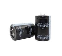 Accessori elettronici 2PCS-12PCS 200V2200uf Condensatore elettrolitico radiale 2200UF 200V 35x50mm Dispositivi elettronici (Size : One Size)
