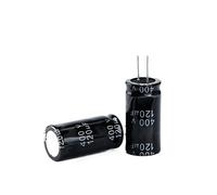 Accessori elettronici 2pcs 400V 120UF ad alta frequenza bassa impedenza 400V120UF condensatore elettrolitico in alluminio dimensioni 18 * 30 20% Dispositivi elettronici