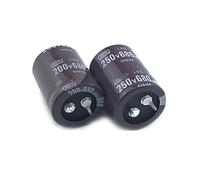 Accessori elettronici 2Pcs 680uF 200V / 680uF 250V 200V680uF/ 250V680uF 22x35/40/45/50 25x30/35/40/45/50 30x30 Snap-in PSU Condensatore Dispositivi elettronici (Color : 250v680uf 25x50 2pcs, Size :