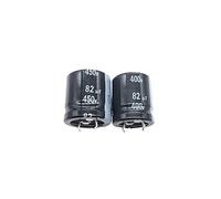 Accessori elettronici 2Pcs 82uF 400V 82uF 450V 400V82uF 450V82uF 22x25 25x25 Snap-in PSU Amplificatore Condensatore Dispositivi elettronici (Size : 450V82uF 22x25 2Pcs)
