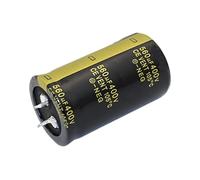 Accessori elettronici 2Pcs Audio Condensatore Elettrolitico 400V 100UF 150UF 220UF 330UF 470UF 560UF 680UF 820UF 1000UF for Amplificatore HiFi Basso ESR Dispositivi elettronici (Size : 400V820UF 35x5