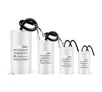 Accessori elettronici 2Pcs CBB60 avviatore elettronico Condensatore di marcia Serie 450V Condensatori di avviamento pompa acqua AC Avvia avviamento elettronico Run 450VAC 3uF-80uF Dispositivi elettron