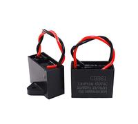 Accessori elettronici 2pcs CBB61 450V 1uF ~ 6uF Terminal Ventilatore da soffitto electronic starter Running Condensatore rettangolare Dispositivi elettronici (Size : 4.5uF)