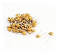 Accessori elettronici 330pF AC In primo piano 50V 2 Terminale efficacia affidabile Piombo radiale Spaziatura 5,08 mm Condensatori chip ceramici multistrato Giallo 60 pezzi