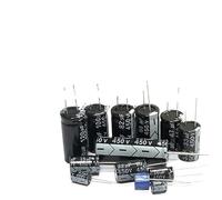 Accessori elettronici 450V 2.2uf 3.3uf 4.7uf 6.8uf 10uf 15uf 22uf 33uf 47uf 68uf 82uf 100uf 220uf Condensatore elettrolitico in alluminio 100v 200v 250v 400v Dispositivi elettronici (Size : 450v6.8uf