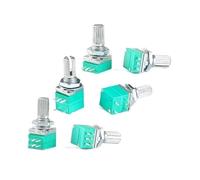 Accessori elettronici 5 pz B5K B10K B50K B100K B500K RK097 RV097NS Amplificatore Audio Sigillato Lineare Potenziometro Del Volume Resistenza 15mm Albero 3/5/6/8 pin (Size : RV097NS 5PIN 100K)