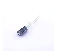 Accessori elettronici 50 pezzi Condensatore elettrolitico in alluminio Dip 100uF±20% 25V Cavo radiale, 6,3x12mm 03EC0728