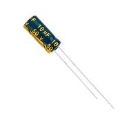 Accessori elettronici 50 pz/lotto 50V10UF 50V 10UF 5 * 11 MILLIMETRI Bassa ESR/impedenza Ad Alta Frequenza Condensatore Elettrolitico di Alluminio 50V 10UF 5 * 11 MILLIMETRI Dispositivi elettronici