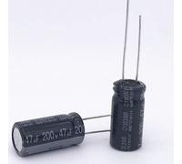 Accessori elettronici 50PCS-1000PCS 200V 47uf 13X20mm 47UF 200V condensatori elettrolitici Originale e Nuovo (Size : 200PCS)