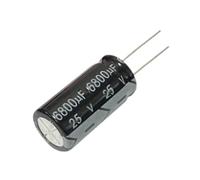 Accessori elettronici 5pcs-10pcs 25V6800UF 16 * 31MM Condensatore elettrolitico in alluminio 25V 6800UF 16 * 31MM Dispositivi elettronici (Size : One Size)