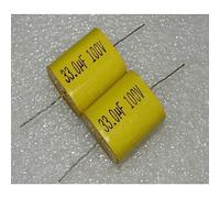 Accessori elettronici Condensatore a film a divisione di frequenza assiale con pin in rame MEA 100 V 33 uf 336 k 100 V CC 1 pz Dispositivi elettronici