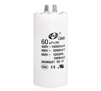 Accessori elettronici Condensatore di funzionamento CBB60 60uF 450V AC Doppio inserto 50/60Hz Cilindro 94x49mm Bianco for avviamento elettronico della pompa dell'acqua del compressore d'aria Dispositi