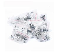 Accessori elettronici Condensatore elettrolitico 120pcs 12 Value kit 1uF-470uF Pacchetto condensatore elettrolitico 1UF 2.2UF 3.3UF 4.7UF 10UF 22UF 33UF 47UF 100UF 220UF Dispositivi elettronici