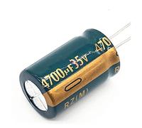 Accessori elettronici Condensatore elettrolitico 4-50 pz/lotto 16 * 25 o 18 * 25mm P55 35v 4700UF Condensatore elettrolitico In Alluminio 4700UF35V 20% Dispositivi elettronici (Size : One Size)