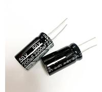 Accessori elettronici Condensatore elettrolitico 50PCS-10PCS 2200UF 50V 50V2200UF 16x25mm (Size : 50PCS)
