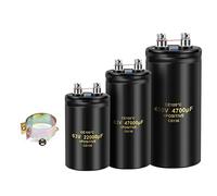 Accessori elettronici Condensatore elettrolitico di filtraggio dell'audio della vite di alluminio 105℃ Condensatori a bullone CD136 63V 100V 250V 400V 450V CE105℃ 2000H Dispositivi elettronici (Size