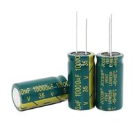 Accessori elettronici Condensatore elettrolitico in alluminio ad alta frequenza 100PCS-10PCS 35V10000UF 10000uf 35V 18 * 35MM Dispositivi elettronici (Size : 50PCS)