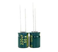 Accessori elettronici Condensatore elettrolitico in alluminio da 10 pezzi 220 uF 50 V 10 * 13 mm 8 X 12 MM 8 X 16 MM Condensatore elettrolitico radiale Dispositivi elettronici (Size : 8 X 16MM)