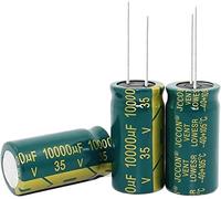 Accessori elettronici Condensatore kit 10 pz-100 Pz/lotto 35 V 10000 UF 18*35 MM Condensatore elettrolitico di Alluminio ad alta Frequenza 10000 uf 35 v condensatori Dispositivi elettronici ( Size : O