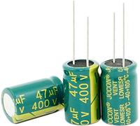 Accessori elettronici Condensatore kit 500 pz ~ 50 pz/lotto 400V47UF 47UF 400 V ad alta Frequenza Condensatore Elettrolitico di Cristallo Volume 16X25 MM condensatori (Size : 500PCS)