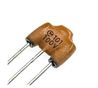 Accessori elettronici Condensatori 10pcs 100V 100pF 6A Condensatore di filtro tre terminali Filtro antirumore statico DIP Originale Dispositivi elettronici