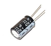 Accessori elettronici Condensatori 10PCS 450V 22UF 22UF 450V Condensatore elettrolitico in alluminio 450 V / 22 UF Dimensioni 13 * 21mm Condensatore elettrolitico Dispositivi elettronici