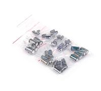 Accessori elettronici Condensatori 40PCS 8Valori Ogni 5pcs Condensatori elettrolitici in alluminio Kit assortiti 16V 220UF 470UF 680UF 1000UF 1500UF 2200UF 3300UF 4700UF Dispositivi elettronici