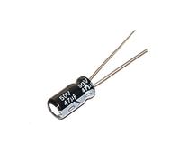 Accessori elettronici Condensatori 50Pcs 50V 47UF 47UF 50V Condensatore elettrolitico in alluminio Dimensioni 6 * 12MM Condensatore elettrolitico 50 V / 47 UF