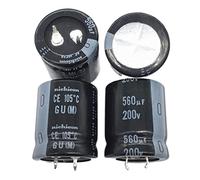 Accessori elettronici Condensatori Condensatore PSU a scatto 2PCS/10PCS, 560uf 200v 25x30mm 200V560uF Dispositivi elettronici